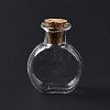 Flat Round Miniature Glass Bottles GLAA-H019-05A-2