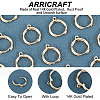 10 Pairs Brass Huggie Hoop Earrings Finding FIND-AR0002-22-4