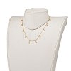 Brass Charms Bracelet & Necklace & Anklets Jewelry Sets SJEW-JS01168-5