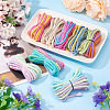 8 Bags 8 Colors 3-Ply Round Cotton Twisted Cord OCOR-TA0003-82B-6