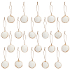 20Pcs Electroplate Sea Shell Pendant Decorations HJEW-BM00068-8