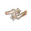 Brass Micro Pave Cubic Zirconia Finger Rings WG493E8-01-4