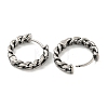 316 Surgical Stainless Steel Hoop Earrings for Women and Men EJEW-D096-15B-AS-2