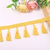 Polyester Tassel Ribbon OCOR-WH0082-543E-1