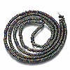 Rainbow Electroplate Non-magnetic Synthetic Hematite Beads Strands X-G-T114-58-M-2