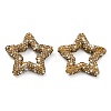 Star Shape Polymer Clay Rhinestone Beads CLAY-NH0001-06E-1