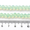 Baking Painted Transparent Glass Beads Strands DGLA-A034-J6MM-D02-4