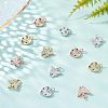 12Pcs 2 Style Brass Micro Pave Cubic Zirconia Pendants KK-FH0002-82-4