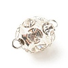 Brass Crystal Rhinestone Connector Charms PALLOY-JF01355-4