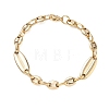304 Stainless Steel Coffee Bean Chain Bracelets SA-CBA2696-07G-3