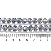 Half Rainbow Plated Electroplate Beads Strands EGLA-H104-08A-HR01-4