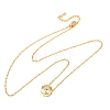 Brass Pave Cubic Zirconia Birth Stone Constellation Pendant Cable Chain Necklaces LS-NJEW-D334-01G-03-4
