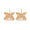 Brass Stud Earrings EJEW-D288-04G-2