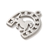 304 Stainless Steel Charms STAS-O005-17P-2