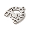 Non-Tarnish 304 Stainless Steel Charms STAS-O005-17P-2