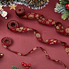 6M 3 Styles Christmas Double Face Printed Polyester Ribbons OCOR-FH0001-26A-5