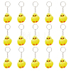 Cute Water Mink Mini Fur Chicken Pendant Bag Keychain KEYC-WH0018-77-1