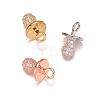 Dummy Pacifier Brass Micro Pave Cubic Zirconia Charms ZIRC-K016-03M-1
