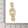Brass Micro Pave Clear Cubic Zirconia Fold Over Clasps KK-H480-33G-3