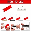 Plastic Adhesive Back Bar Pins with Platinum Iron Pins KY-D025-01B-02-3
