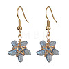 Lampwork Starfish Dangle Earrings EJEW-JE05443-3