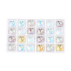 96Pcs Electroplated Transparent Glass Charms EGLA-N006-071-2