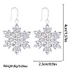Christmas Alloy Rhinestone Stud Dangle Earrings FS-WG10992-28-1