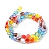 Electroplated Glass Beads Strands EGLA-A048-01A-07-4