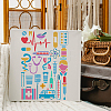 Large Plastic Reusable Drawing Painting Stencils Templates DIY-WH0202-151-4