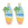 Ocean Alloy Enamel Pendants ENAM-B041-01T-1