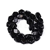 Natural Black Agate Beads Strands GG-N361-06A-07-3