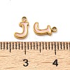 304 Stainless Steel Enamel Charms STAS-L022-292G-J-3