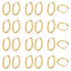 12 Pairs 202 Stainless Steel Huggie Oval Hoop Earrings EJEW-UN0003-37-1