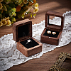 Square Wood Ring Storage Boxes CON-WH0087-52B-5