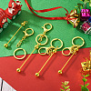 Spritewelry 5Pcs Alloy and Brass Bar Beadable Keychain for Jewelry Making DIY Crafts DIY-SW0001-16B-4