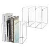 2Pcs 3-Slot Desktop Acrylic Magazine Racks Bookends ODIS-WA0001-17-1