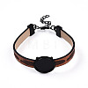 PU Leather Cord Bracelet Making MAK-TAC0002-04EB-04-4