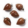 Synthetic Goldstone Pendants GG-K002-13X-1