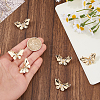 Butterfly Alloy Rhinestone Brooches for Backpack Clothes JEWB-WH0010-145-3