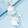 Petal Tassel Alloy Dangle Stud Earrings FS-WG5A9C8-03-1