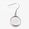 304 Stainless Steel Dangle Earrings EJEW-WH0001-A01-1