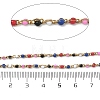 304 Stainless Steel Enamel Twisted Chains STAS-R100-40G-03-2