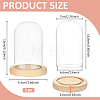 Arch Glass Dome Cover AJEW-WH0596-866A-02-2