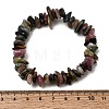 Natural Multicolor Tourmaline Chip Beaded Stretch Bracelets GG-CBA0FEA-01C-5