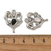 Rack Plating Alloy Rhinestone Pendants PALLOY-F312-24P-3