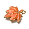 Thanksgiving Day Theme Rack Plating Alloy Enamel Pendants LS-ENAM-S021-05G-F-2