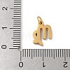 304 Stainless Steel Charms STAS-R001-04G-06-3
