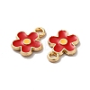 Alloy Enamel Charms ENAM-D043-02G-03-2