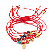 6Pcs Glass Evil Eye Beaded Braided Bracelet Sets ID6668-8-6