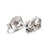 Anti-Tarnish Rhodium Plated Sterling Silver Ear Nuts X-STER-E041-11B-2